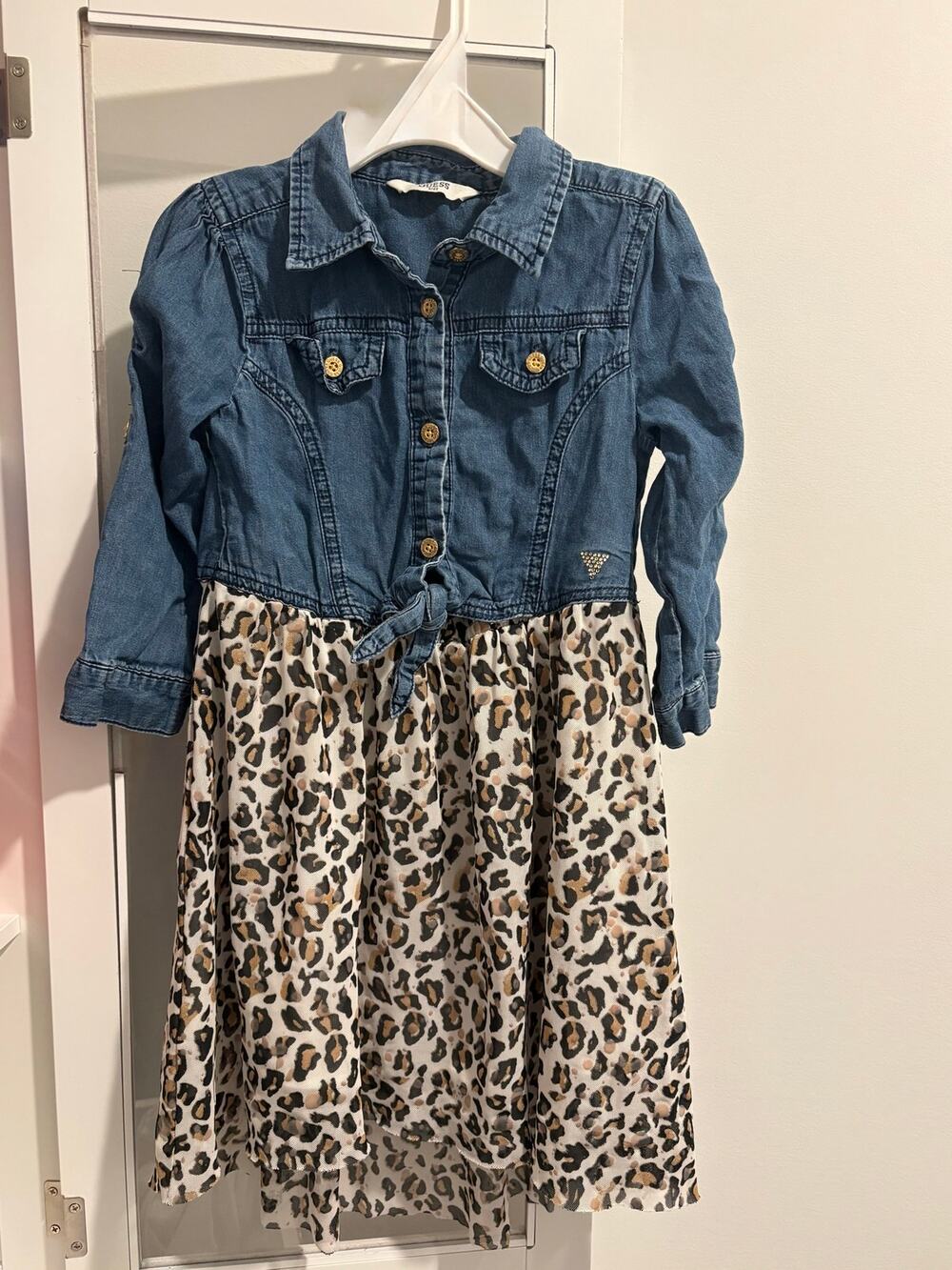 Guess Kids Animalier Print Dress Size 6